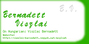 bernadett viszlai business card